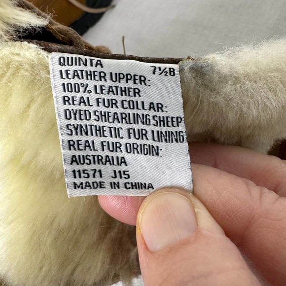 Lauren Ralph Lauren Quinta Leather Shearling boots - Picture 7 of 8